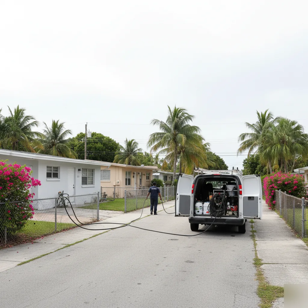 Tile cleaning service van glenvar heights miami street